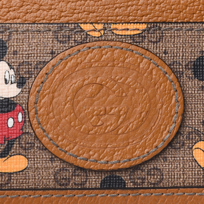 Gucci X DISNEY Mini Vintage GG Supreme Monogram Mickey Mouse Card Holder Beige Vintage Sun Oil 4 of 6