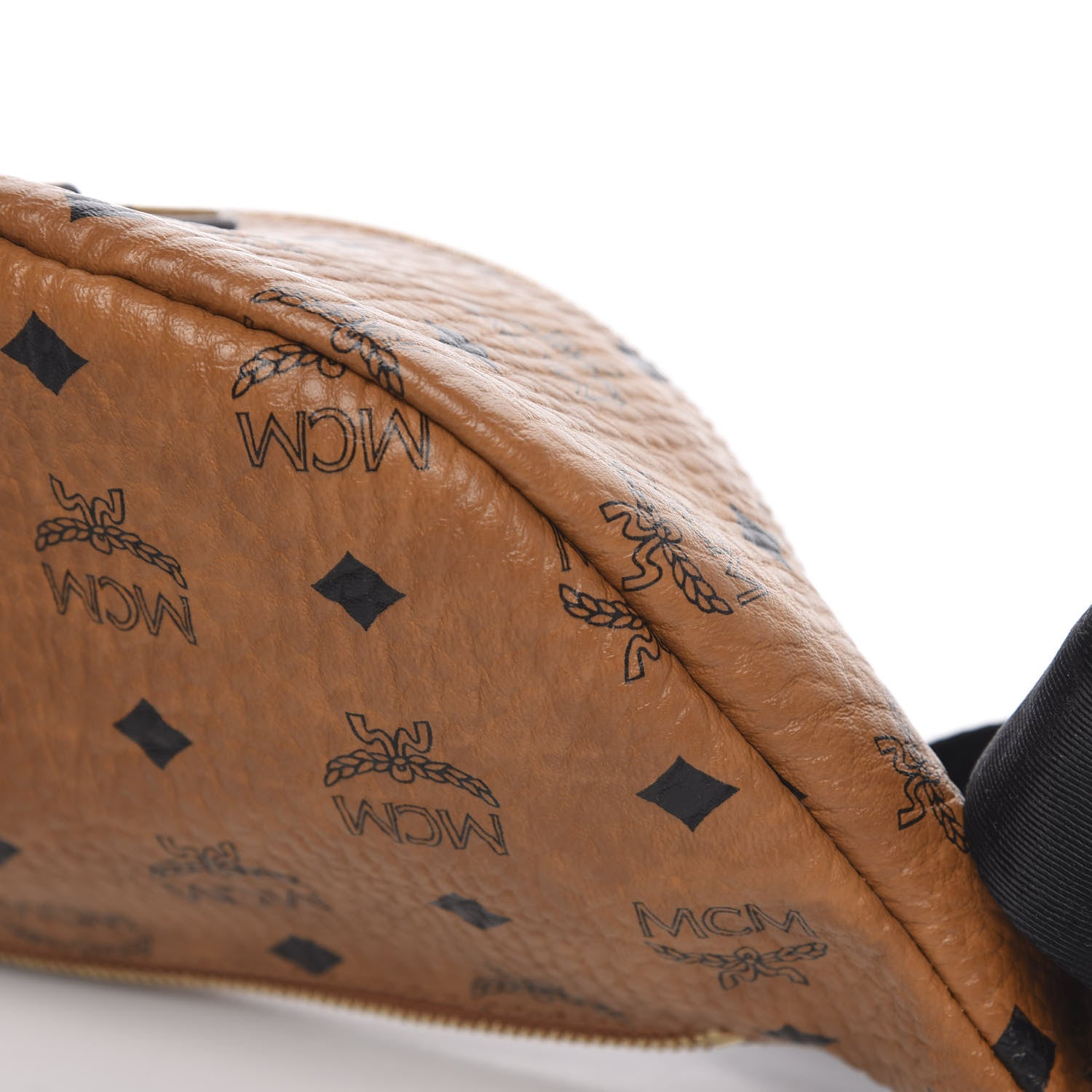 MCM Visetos Small Fusten Belt Bag Cognac 8 of 8
