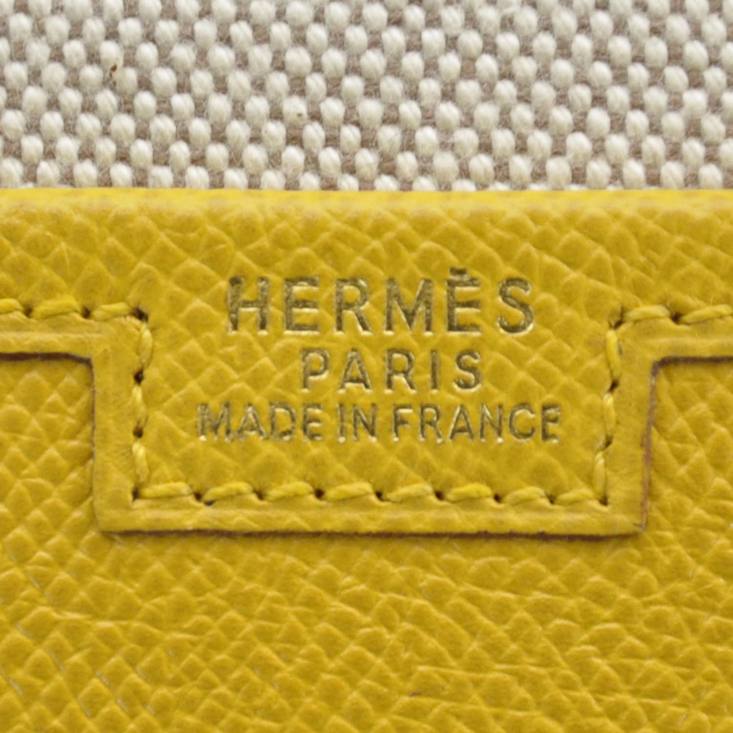 Hermes Courchevel Jige Clutch Jaune 5 of 6
