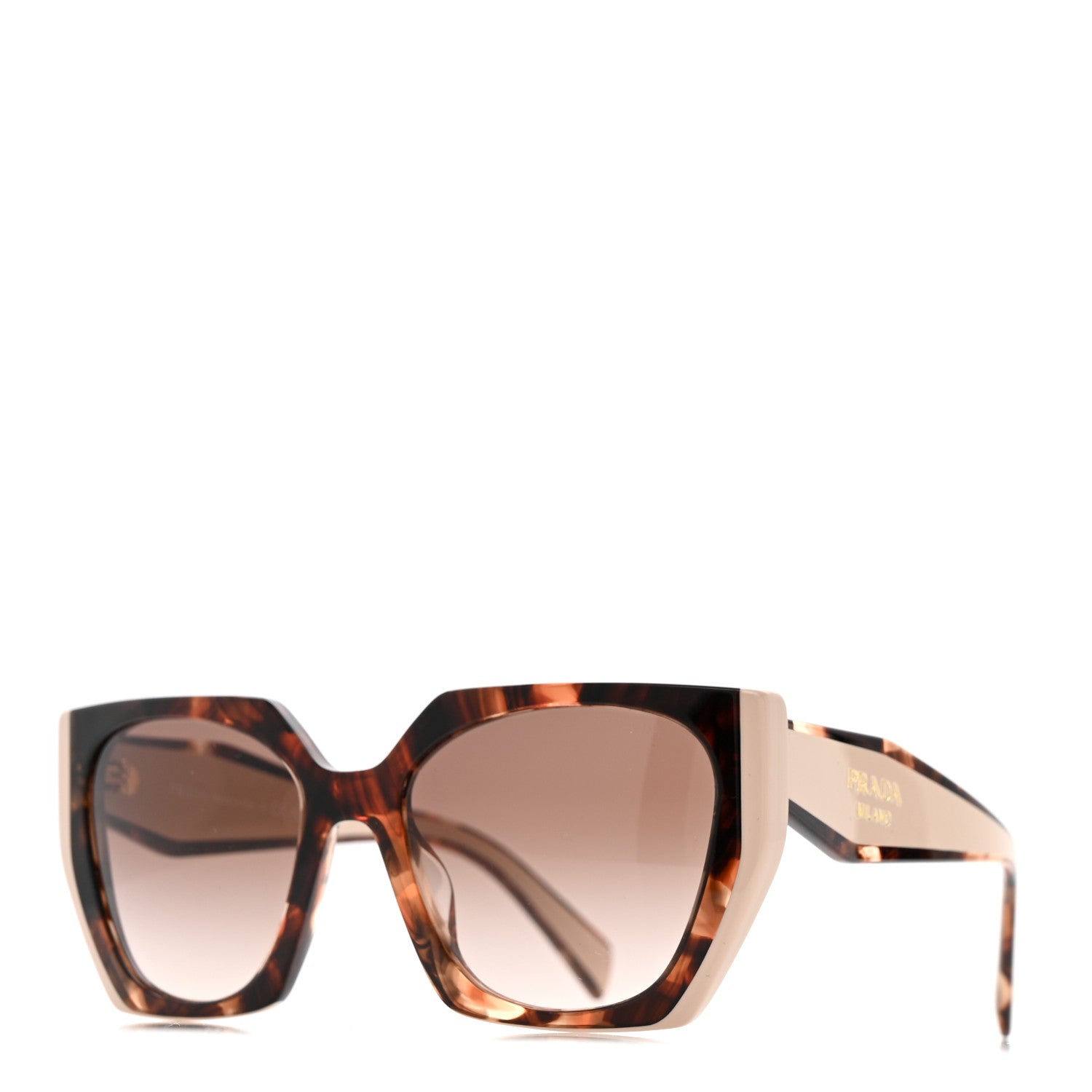 Prada Acetate Sunglasses SPR 15W Tortoise Caramel Powder 1 of 8