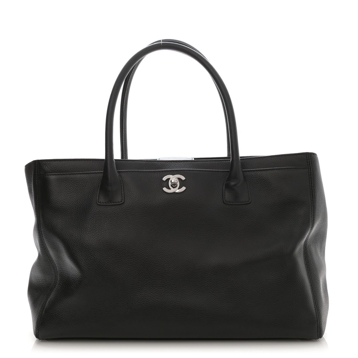 Chanel Calfskin Cerf Executive Shopper Tote Black 1 of 9