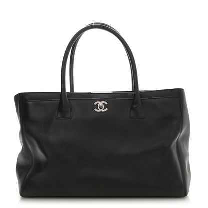 Chanel Calfskin Cerf Executive Shopper Tote Black 1 of 9