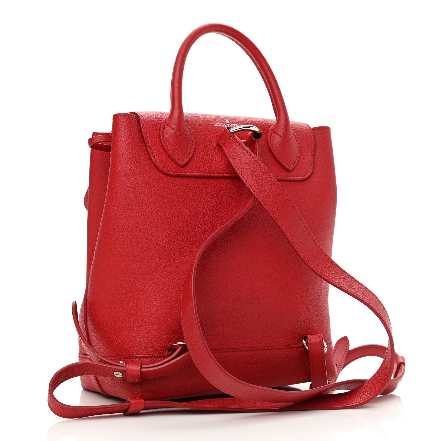 Louis Vuitton Soft Calfskin Lockme Backpack Rubis 3 of 10