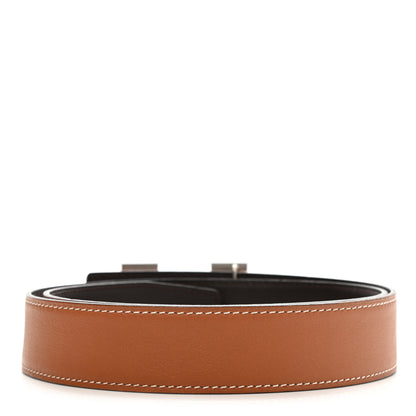 Hermes Box Togo 32mm H Belt 80 Black Gold 2 of 7