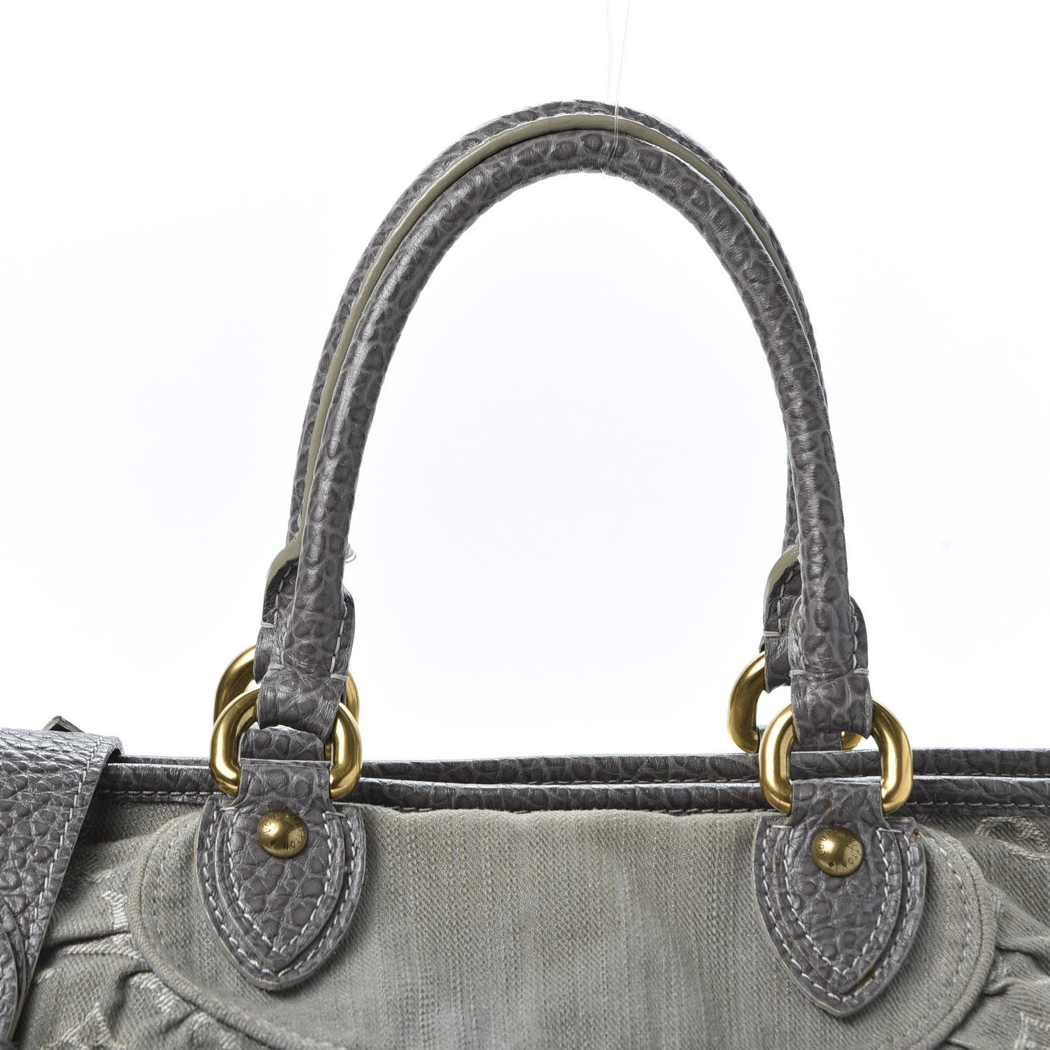 Louis Vuitton Denim Neo Cabby MM Grey 12 of 13