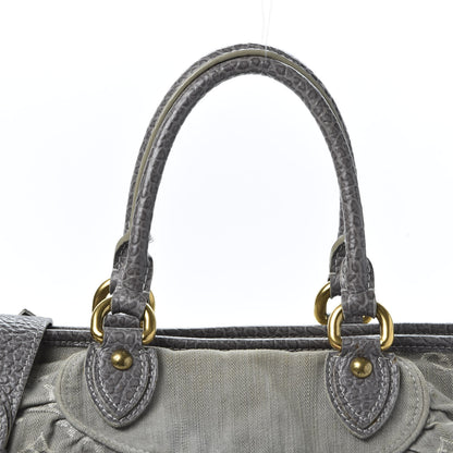 Louis Vuitton Denim Neo Cabby MM Grey 12 of 13