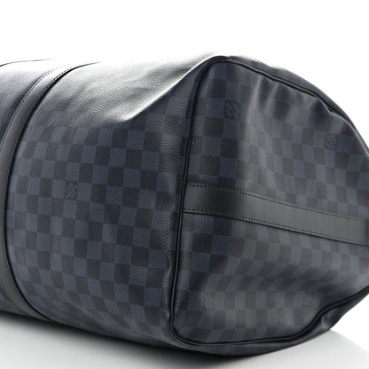 Louis Vuitton Damier Cobalt Keepall Bandouliere 55 10 of 10