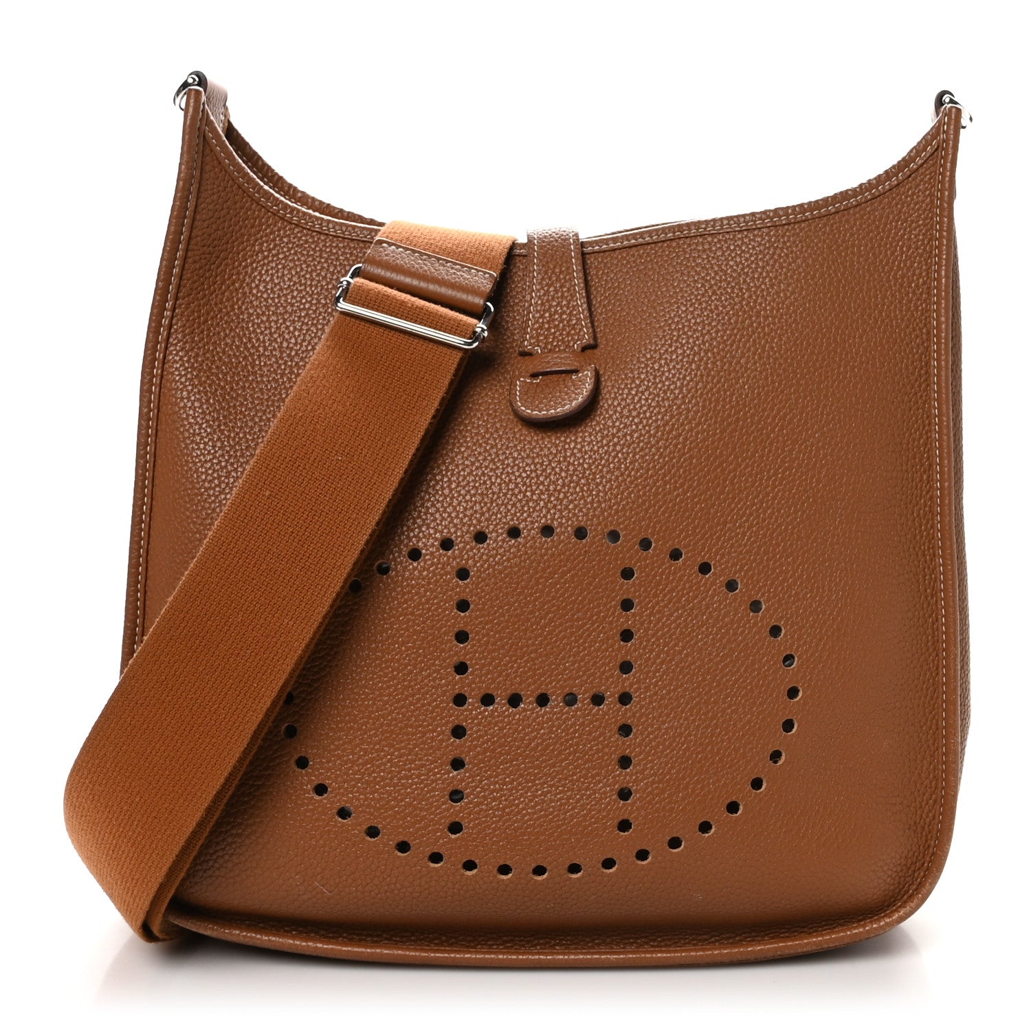 Hermes Taurillon Clemence Evelyne III GM Gold 1 of 10
