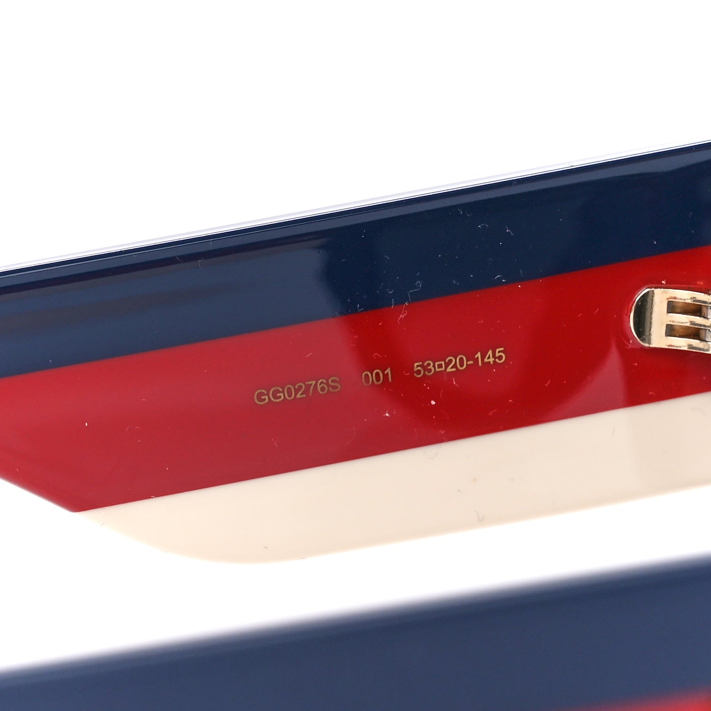 Acetate Web Oversized Frame Rectangle Sunglasses GG0276S Black Multicolor