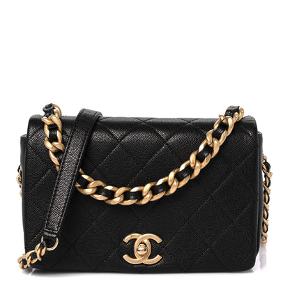 Chanel Caviar Quilted Small Fashion Therapy Flap Bag Black 1 of 11