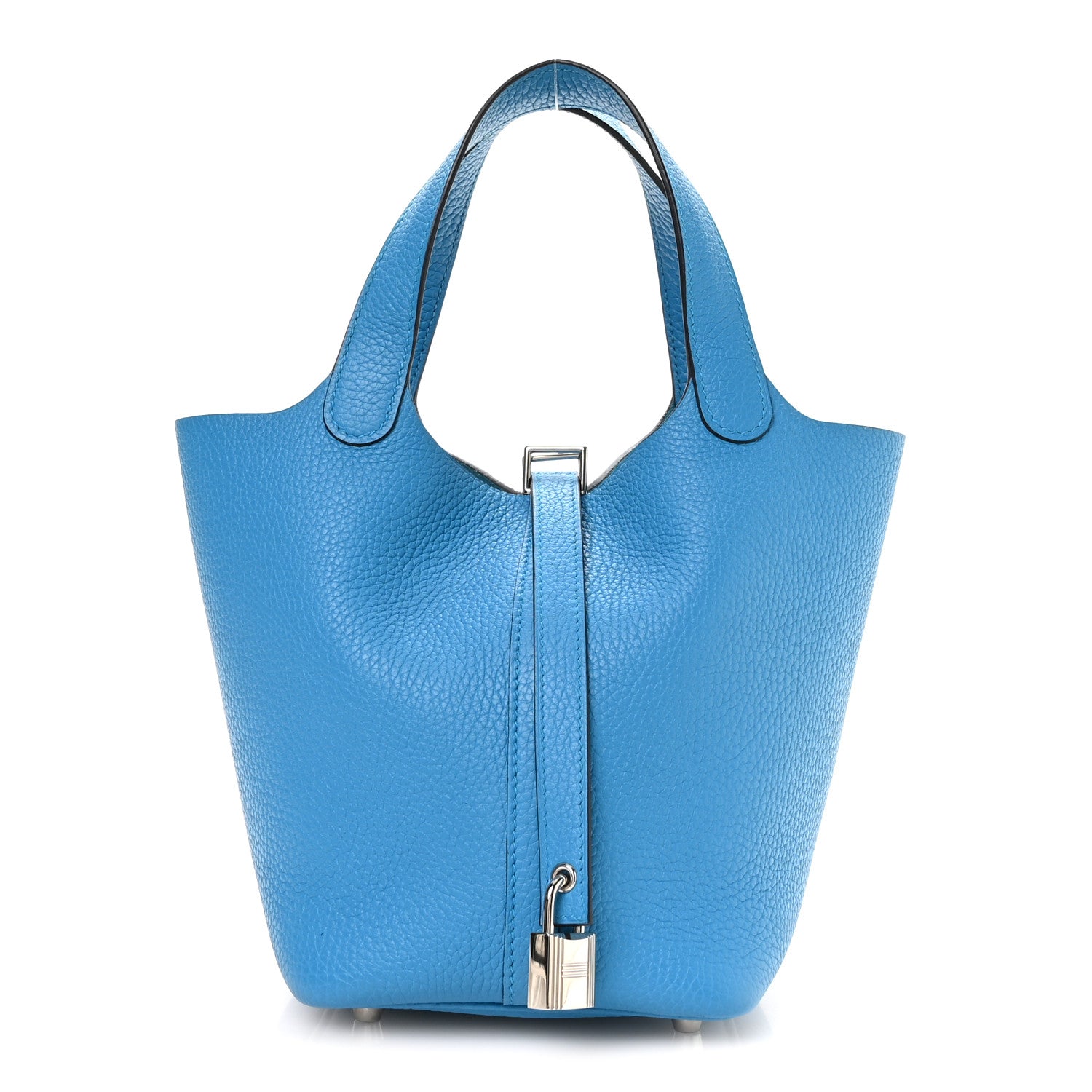 Hermes Taurillon Clemence Picotin Lock 18 PM Bleu Frida 1 of 13
