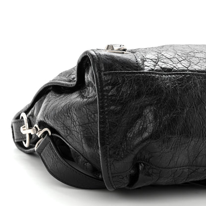 Balenciaga Agneau Silver Metallic Edge Hardware City Black 8 of 9
