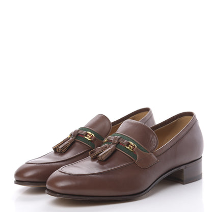 Gucci Calfskin Mens Jakarta Loafers 10 Indian Ebony 3 of 10