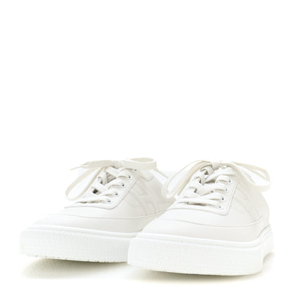 Hermes Calfskin Keep Mule Sneakers 40 White 4 of 9