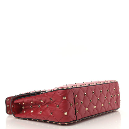 Valentino Garavani Nappa Medium Rockstud Spike Shoulder Bag Rosso Valentino 4 of 11