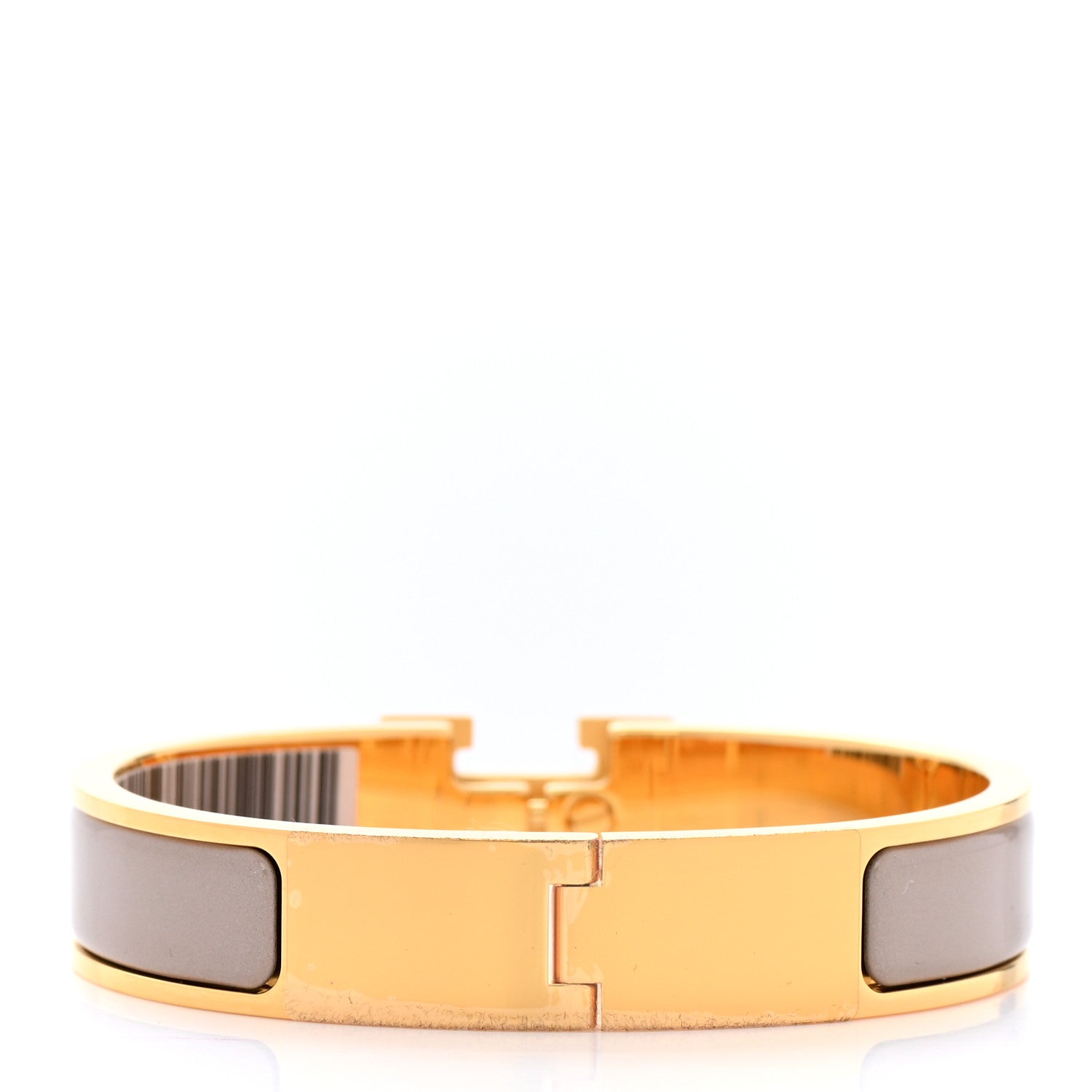 Hermes Enamel Narrow Clic Clac H Bracelet PM Marron Glace 3 of 6