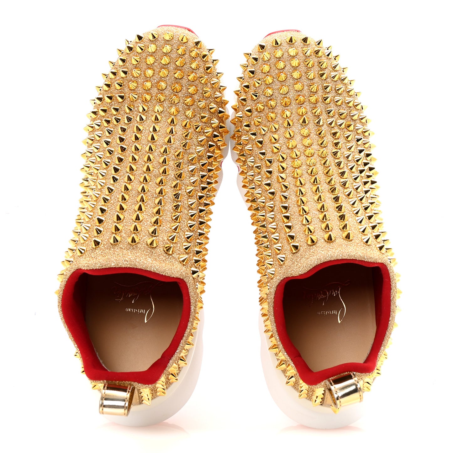 Neo Lame Spike Sock Donna Flat Sneakers 36 Gold