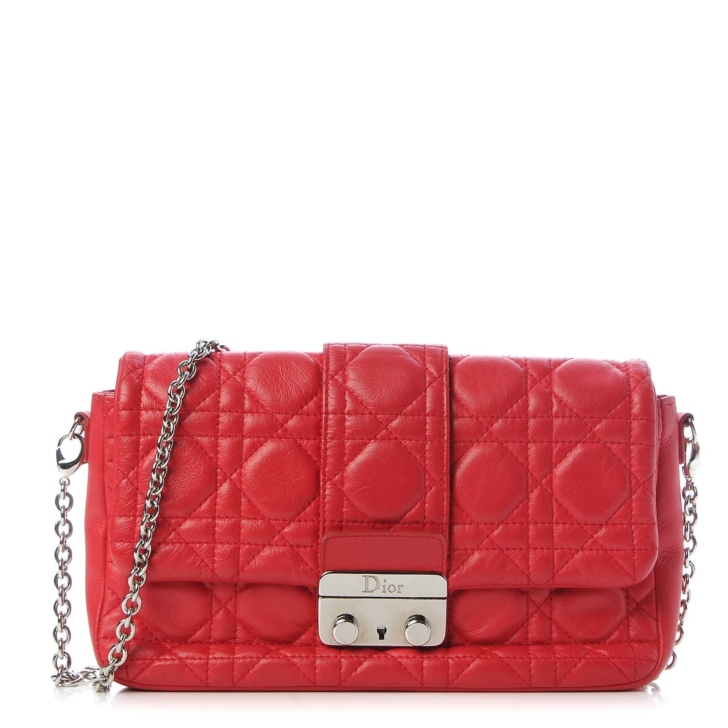Christian Dior Lambskin Cannage New Lock Pouch Pink 1 of 14