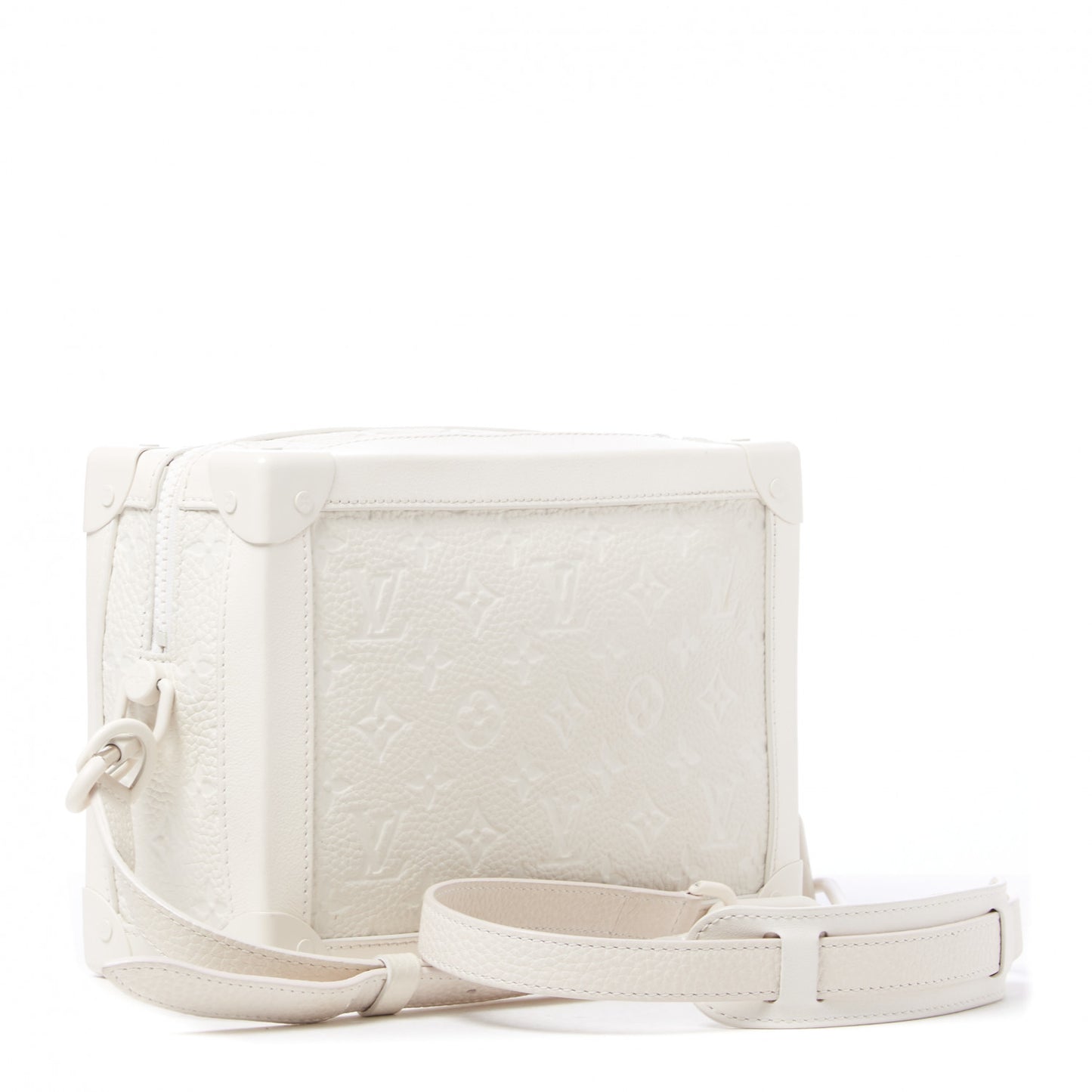 Taurillon Monogram Solar Ray Soft Trunk Powder White
