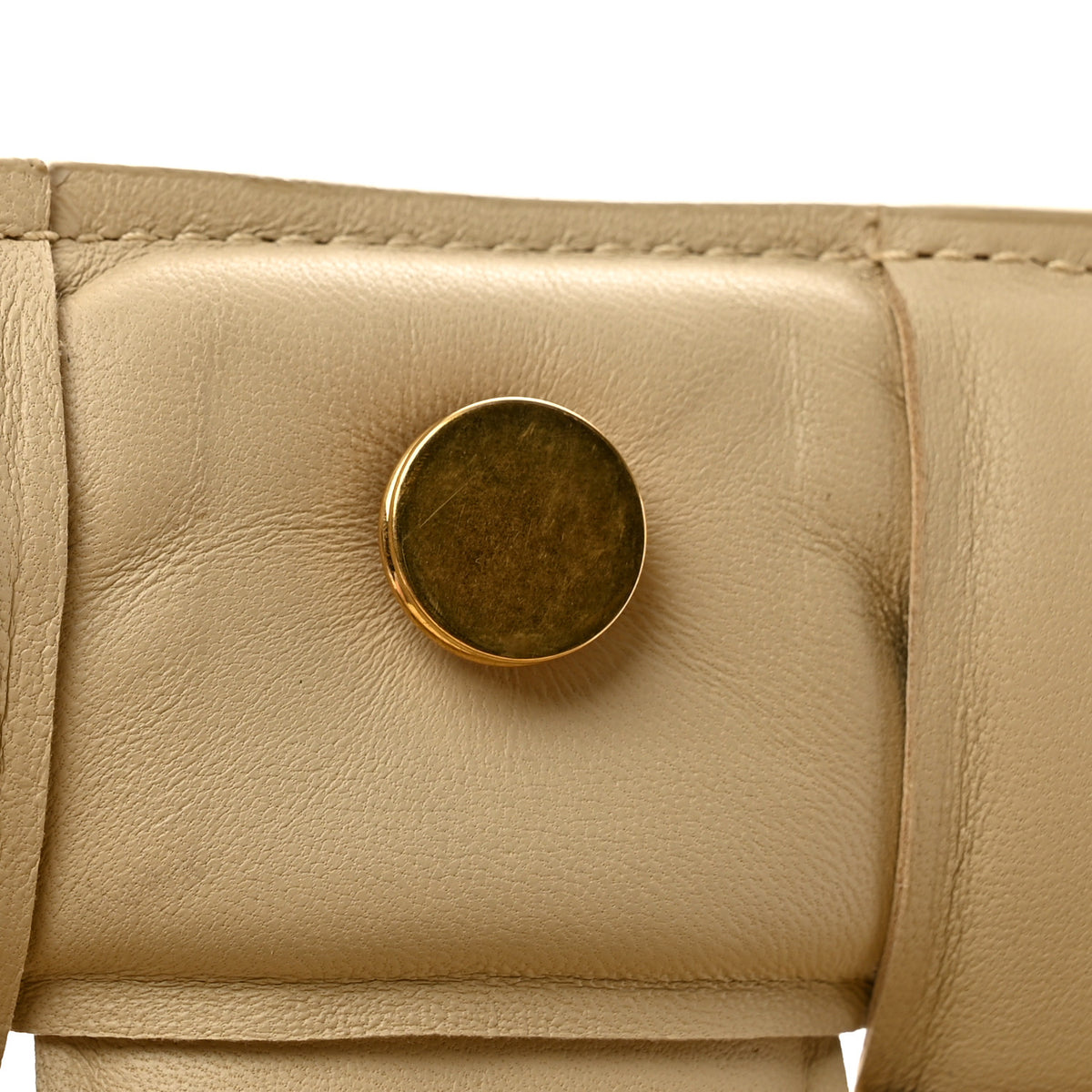Nappa Maxi Intreccio Padded Cassette Crossbody Bag Porridge
