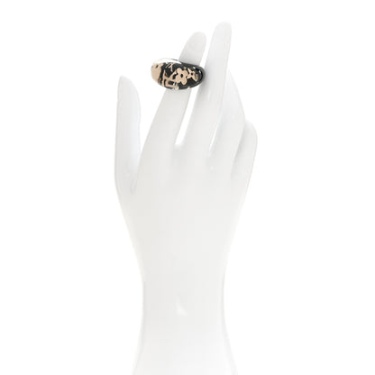 Louis Vuitton Resin Swarovski Crystal Inclusion Ring M 53 6.5 Black 2 of 4