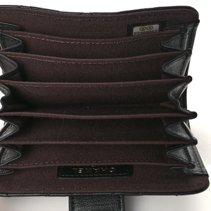 Chanel Lambskin Quilted Gusseted Card Holder Black 5 of 8