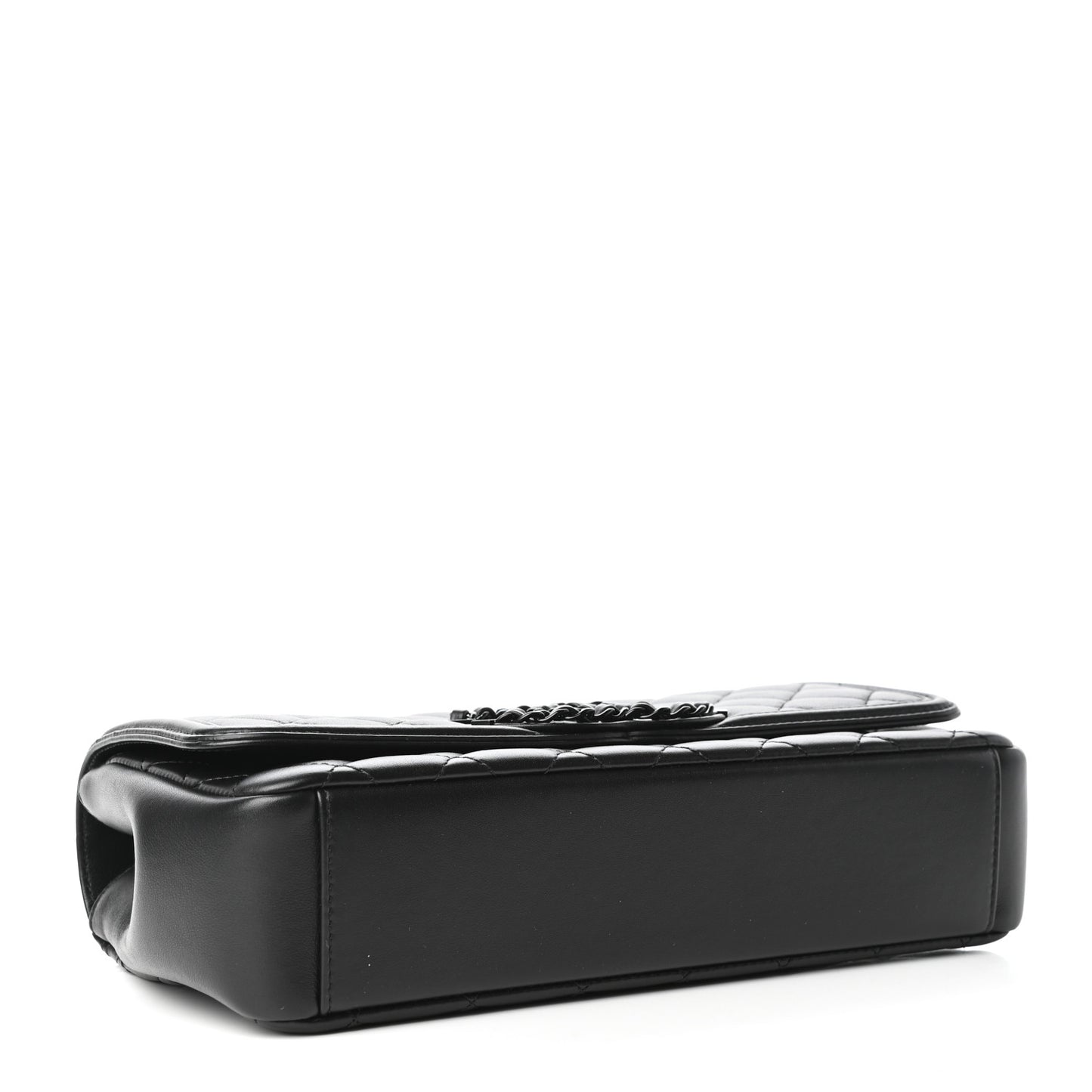 Calfskin Quilted Medium CC Filigree Flap Black