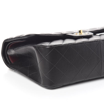 Chanel Lambskin Quilted Jumbo Double Flap Black 9 of 10