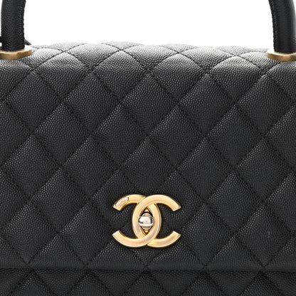 Chanel Caviar Quilted Small Coco Handle Flap Black 8 of 10