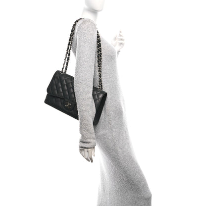 Chanel Caviar Quilted Jumbo Double Flap Black 2 of 11