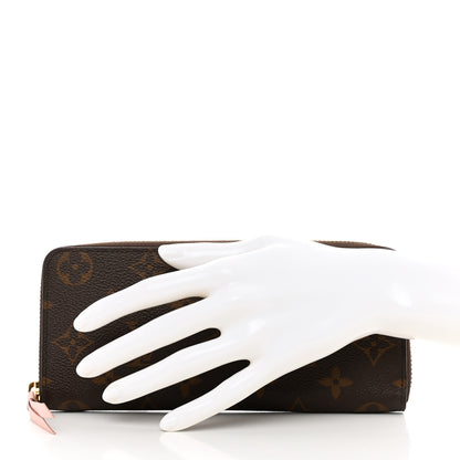 Louis Vuitton Monogram Clemence Wallet Rose Ballerine 2 of 8