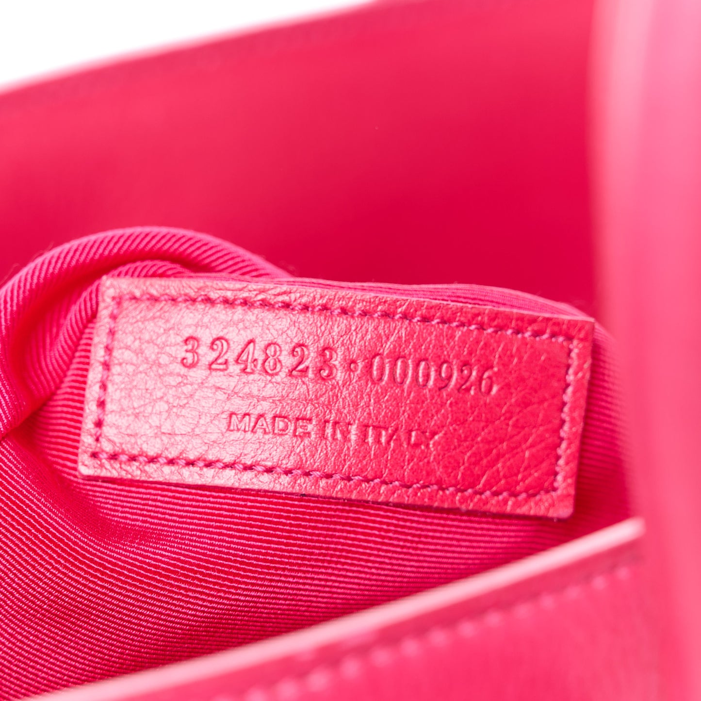 Calfskin Small Sac De Jour Lipstick Pink