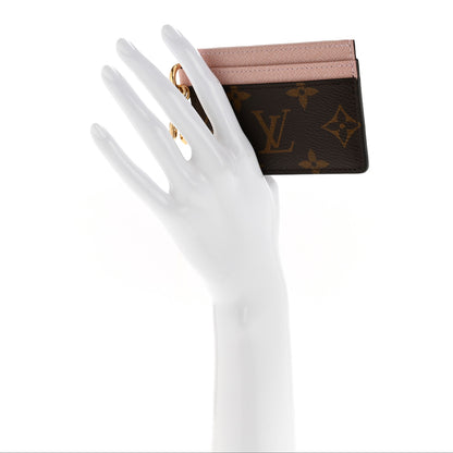 Louis Vuitton Monogram LV Charms Card Holder Rose Ballerine 2 of 7