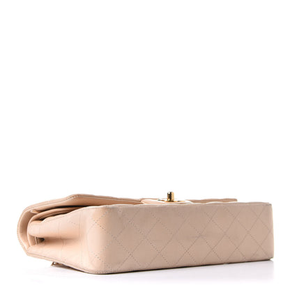 Chanel Lambskin Quilted Medium Double Flap Beige 4 of 13