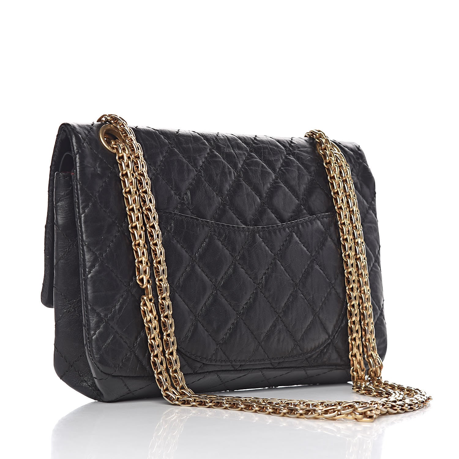 Chanel Aged Calfskin Quilted 2.55 Reissue 225 Flap Black 3 of 16