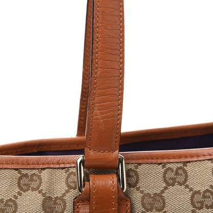 Gucci Monogram Medium Jolicoeur Tote Tan 11 of 12