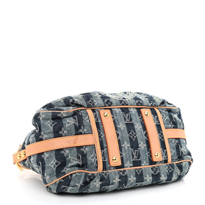 Louis Vuitton Denim Raye Porte Epaule MM 3 of 9