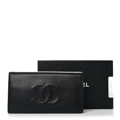 Chanel Caviar Timeless CC Yen Wallet Black 10 of 10