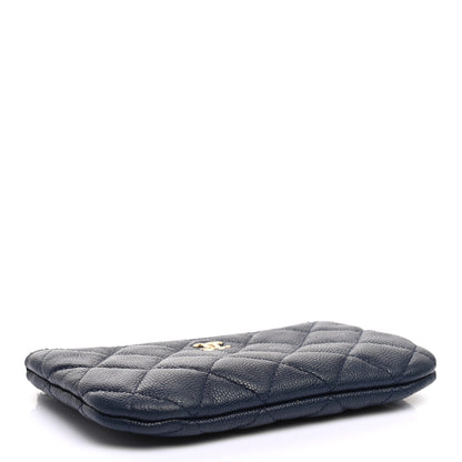 Chanel Caviar Quilted Small Cosmetic Case Navy 4 of 7