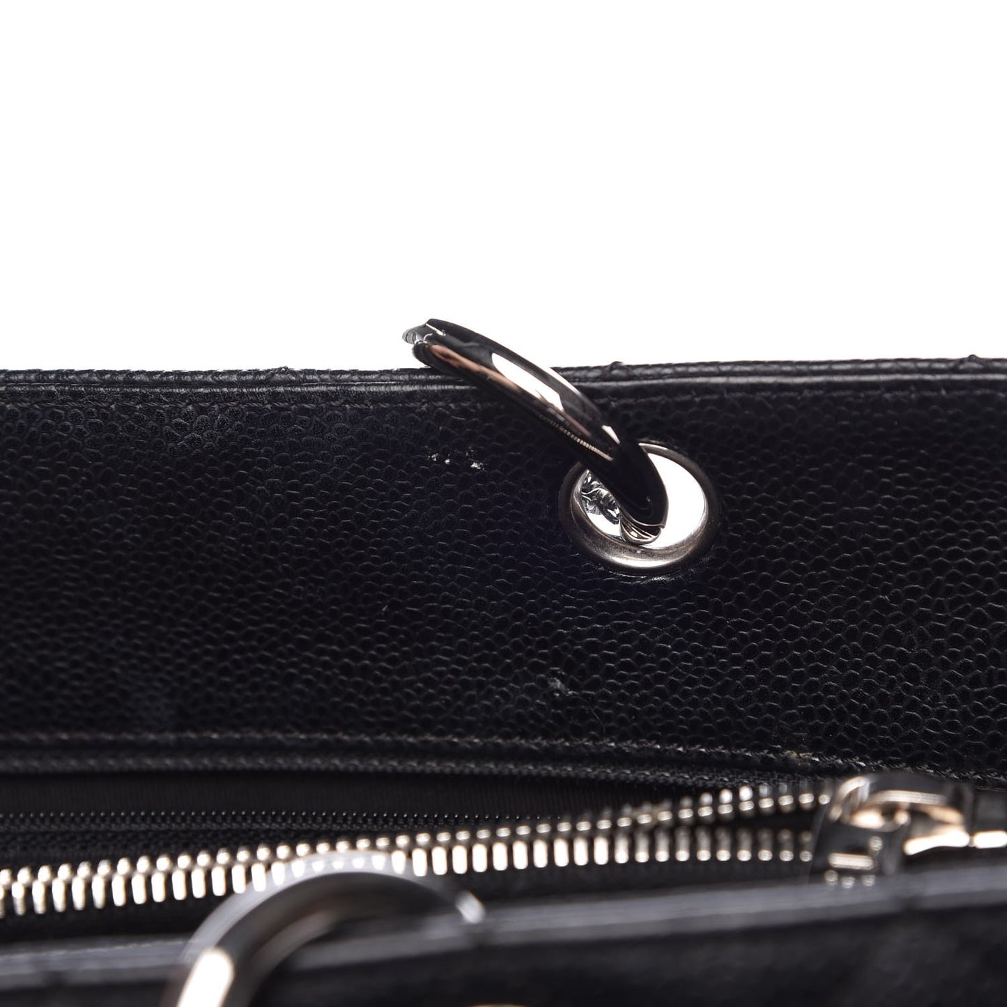 Caviar Quilted Grand Shopping Tote GST Black