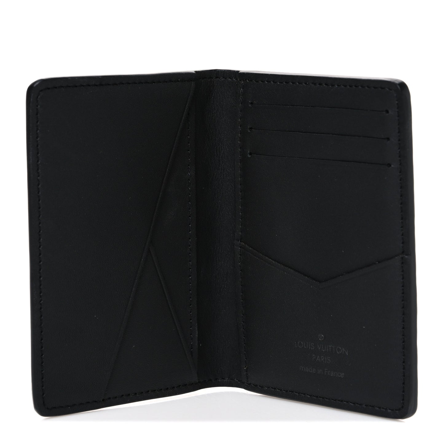 Calfskin Monogram Shadow Pocket Organizer Black