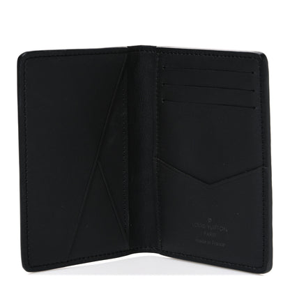 Louis Vuitton Calfskin Monogram Shadow Pocket Organizer Black 5 of 8