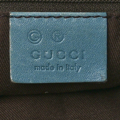 Gucci Guccissima Medium New Britt Hobo Blue 6 of 10