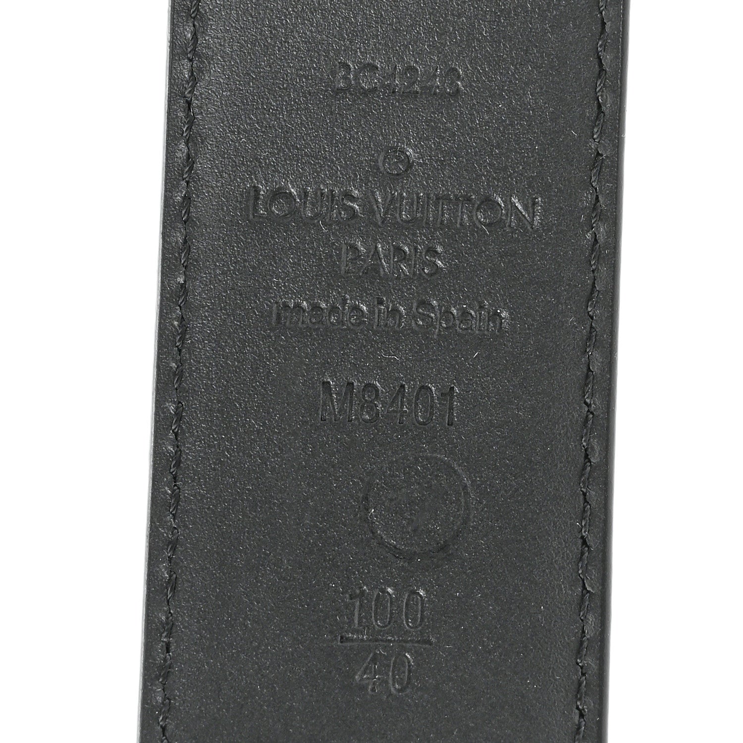 Louis Vuitton Calfskin Saint Germain 25mm Belt 100 40 Black 5 of 6