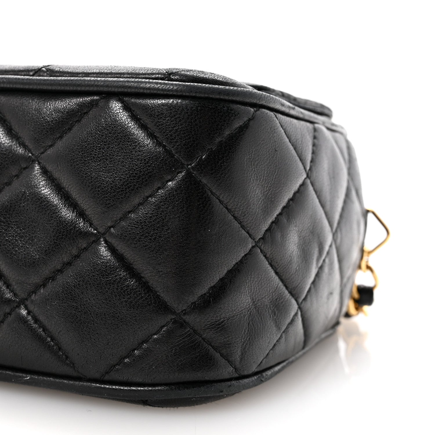 Chanel Lambskin Quilted Tassel Camera Case Black Black 11 of 12