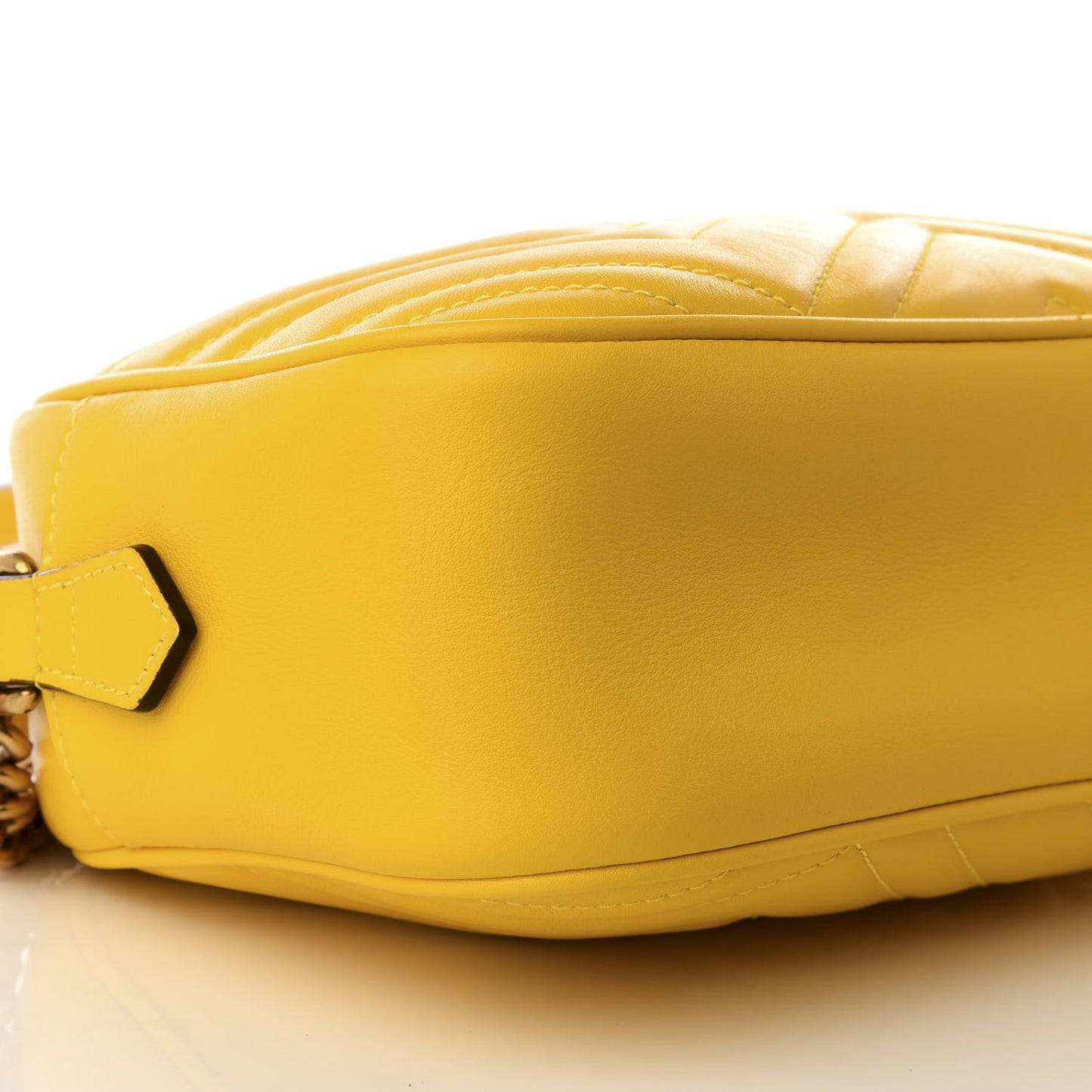 Calfskin Matelasse Small GG Marmont Chain Shoulder Bag Stone Topaz