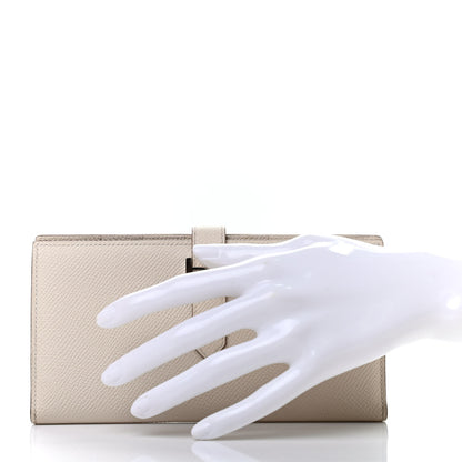 Hermes Epsom Bearn Gusset Wallet Craie 2 of 8