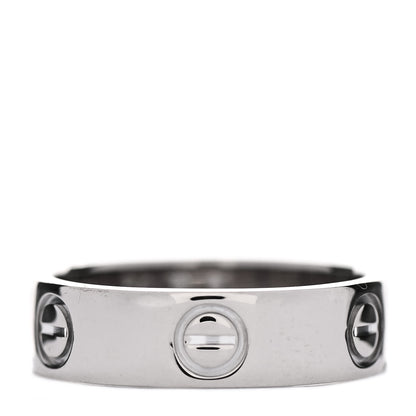 Cartier 18K White Gold 5.5mm LOVE Ring 54 6.75 2 of 10