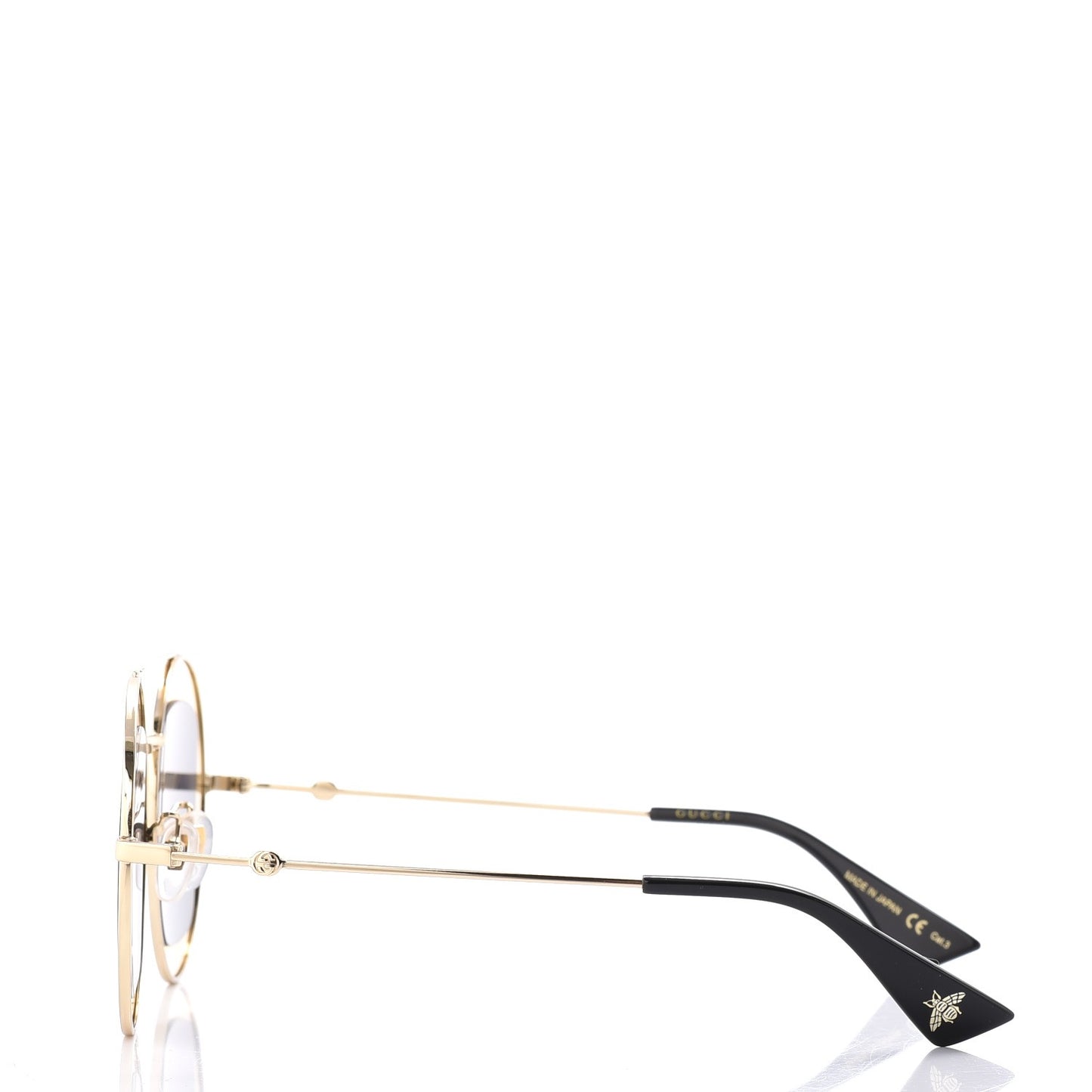 Round Frame Sylvie Web Sunglasses GG0105S Black