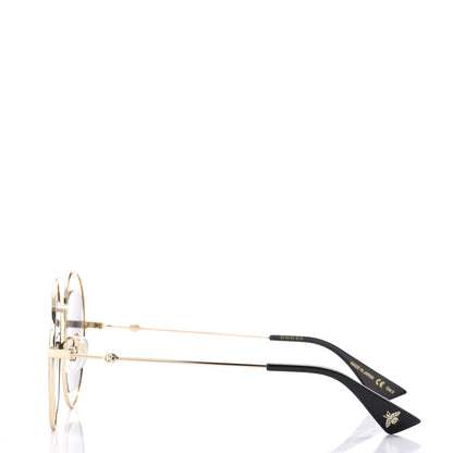 Gucci Round Frame Sylvie Web Sunglasses GG0105S Black 3 of 9